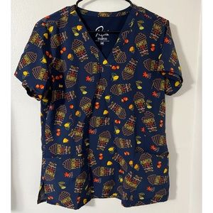 Fall Scrub Top